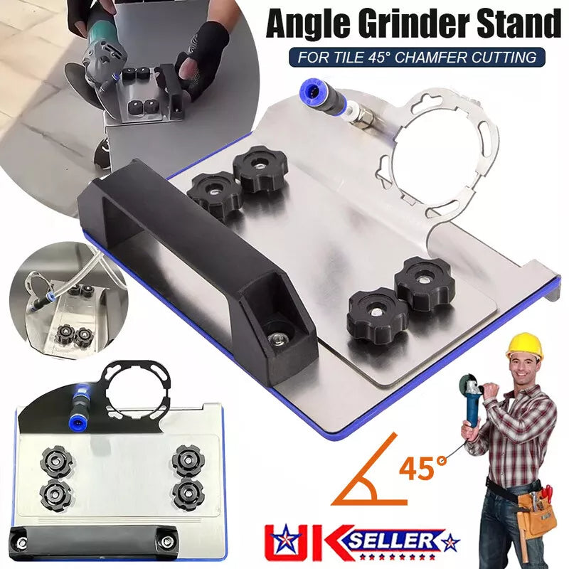 🔥 45 ° κάτοχος γωνιακού τροχού κοπής πλακιδίων, κάτοχος γωνιακού τροχού, κάτοχος γωνιακού τροχού κοπής πλακιδίων για γωνιακούς τροχούς τύπου 100, εργαλείο κοπής 45 μοιρών για κεραμική πέτρα