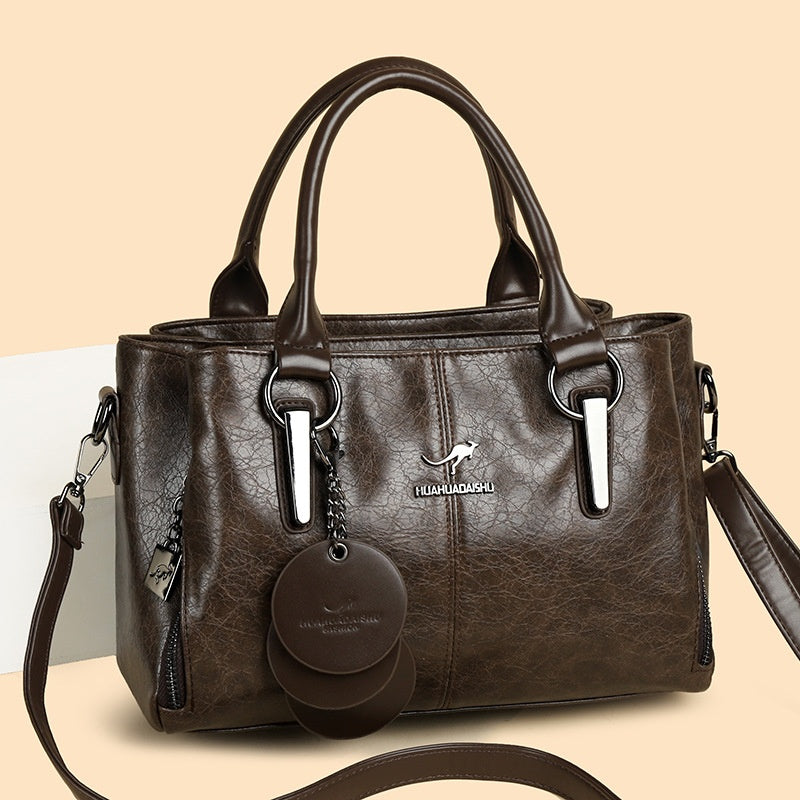 👜👜Τσάντα ώμου/χιαστί μεγάλης χωρητικότητας από γνήσιο δέρμα αγελάδας