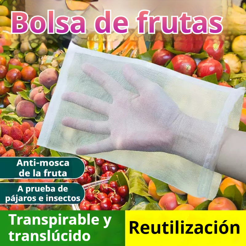 【50 piezas】Red de insectos para moscas de frutas, red de protección de árboles de paisaje para pájaros, bolsas de red de jardín para proteger flores, plantas, frutas, verduras
