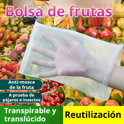 【50 piezas】Red de insectos para moscas de frutas, red de protección de árboles de paisaje para pájaros, bolsas de red de jardín para proteger flores, plantas, frutas, verduras