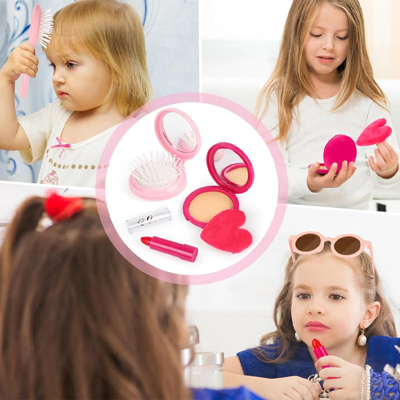 🎀【31 ΤΕΜΑΧΙΑ】 Τσάντα παιχνιδιού για κορίτσια με ρεαλιστικά αξεσουάρ – Γλυκό και δημιουργικό σετ παιχνιδιού ρόλων