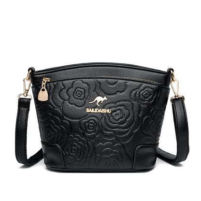 👜✨Δερμάτινη τσάντα με ανάγλυφο σχέδιο | Κομψότητα για κάθε εμφάνιση