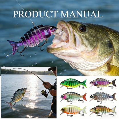 【30%OFF】🔥5 στοιχεία🎣🐟Τμηματοποιημένο βιονικό δόλωμα ψαριών
