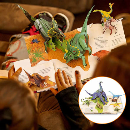 📕🦖🔥Τρισδιάστατη Προϊστορική Εγκυκλοπαίδεια Αναδυόμενο Βιβλίο Δεινοσαύρων Εγκυκλοπαίδεια Δεινοσαύρων