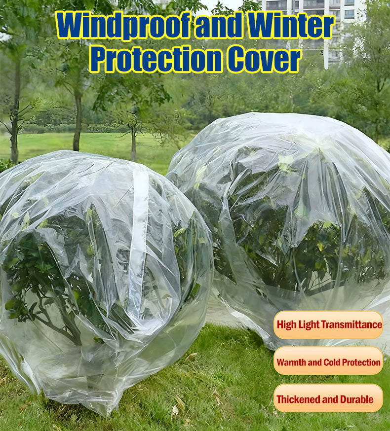 🌲【40cm*60cm】 10 είδη για 25 ευρώ❄️Διαφανείς σακούλες για την προστασία των οπωροφόρων δέντρων/φυτών από το κρύο, παρέχοντας χειμερινή προστασία από τον παγετό, τη βροχή και τις βροχοπτώσεις· προστατευτικά καλύμματα για μπονσάι/λουλούδια/δέντρα.
