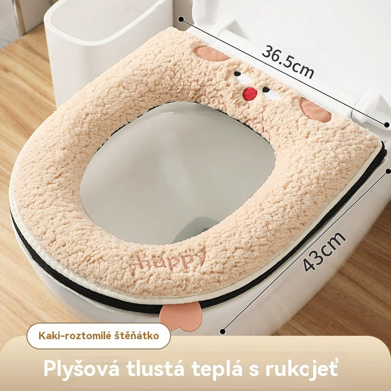 🔥🚽🔥 2 τεμάχια μόνο με 26€✅Αγοράστε 1 και πάρτε 1 δωρεάν🎁Ζεστά χειμωνιάτικα καλύμματα τουαλέτας με επένδυση από φλις