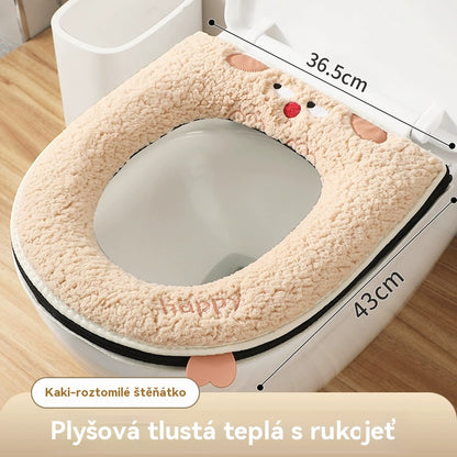 🔥🚽🔥 2 τεμάχια μόνο με 26€✅Αγοράστε 1 και πάρτε 1 δωρεάν🎁Ζεστά χειμωνιάτικα καλύμματα τουαλέτας με επένδυση από φλις