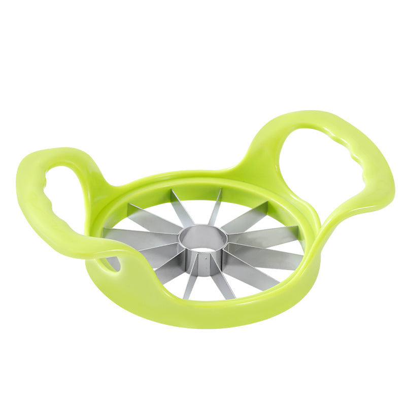 ✅🍏 Πολυλειτουργικός κόφτης φρούτων 2-σε-1 — κόβει & αφαιρεί τον πυρήνα σε 1 κίνηση