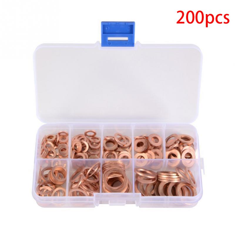 σετ κόκκινου χαλκού παρεμβύσματος με 200pcs