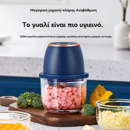 ⚡️🌿 Ισχυρός ηλεκτρικός κόφτης μεγάλης χωρητικότητας – Γρήγορος, σχολαστικός, ευέλικτος! Ιδανικός για υγιεινή διατροφή και βιώσιμο μαγείρεμα. 💪🥦