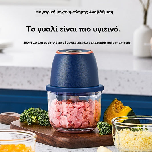⚡️🌿 Ισχυρός ηλεκτρικός κόφτης μεγάλης χωρητικότητας – Γρήγορος, σχολαστικός, ευέλικτος! Ιδανικός για υγιεινή διατροφή και βιώσιμο μαγείρεμα. 💪🥦