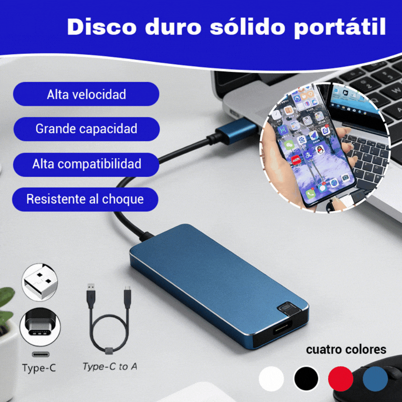 【4TB】⚡ Πολυλειτουργικός σκληρός δίσκος USB 3.0 υψηλής ταχύτητας | Γρήγορη μεταφορά, ευρεία συμβατότητα, αποθήκευση χωρίς προβλήματα 💻📦