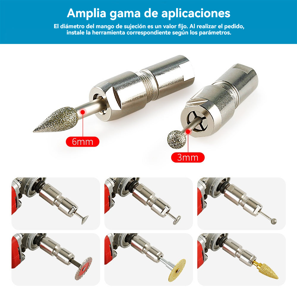 🔥【3mm+6mm】2 τεμάχιο για 27 ευρώ🔥Μετατροπέας τσοκ για γωνιακό τροχό σε ευθύγραμμο τροχό