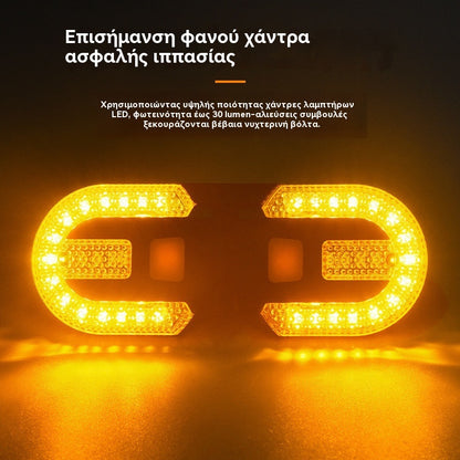 🚴 Ασύρματα τηλεχειριζόμενα πίσω φώτα ⚡ 5 λειτουργίες εναλλαγής 🔦 Φωτεινές χάντρες LED