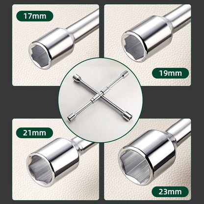 🔧🚗 Πτυσσόμενο κλειδί τροχού 4 σε 1 – αλλαγή λάστιχου πιο εύκολα