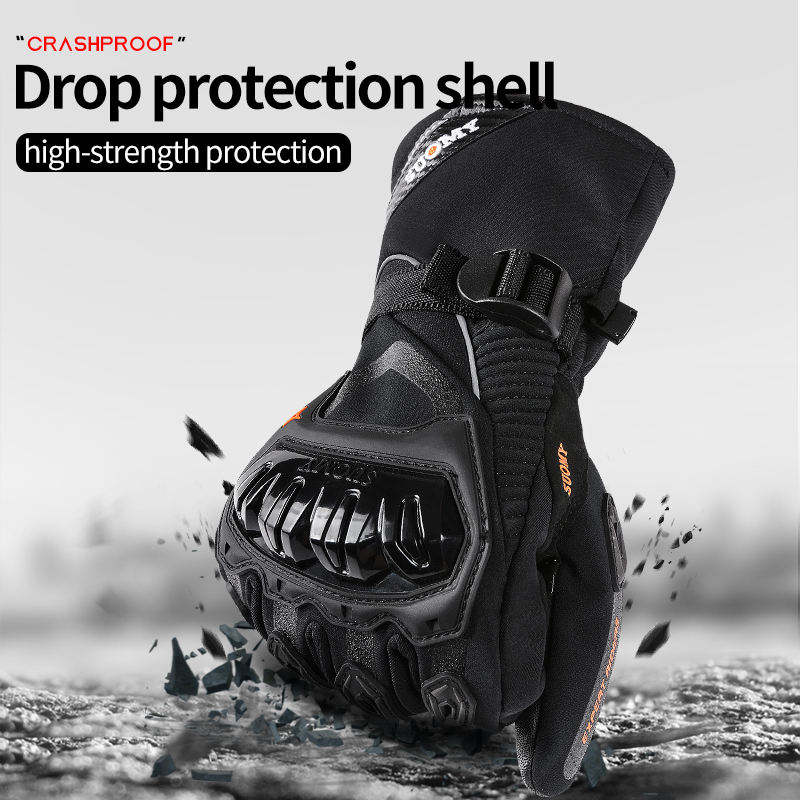 🔥🏍🧤Χειμώνα παχυσμένο κρύο ζεστό ιππασία αδιάβροχο πτώση-απόδειξη γάντια μοτοσικλέτας