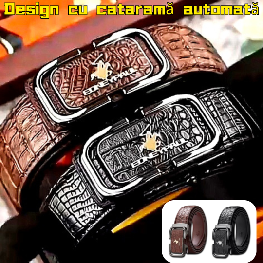 Νέα ανδρική ζώνη 2026 με μοτίβο κροκόδειλου αυτόματη ζώνη πόρπης