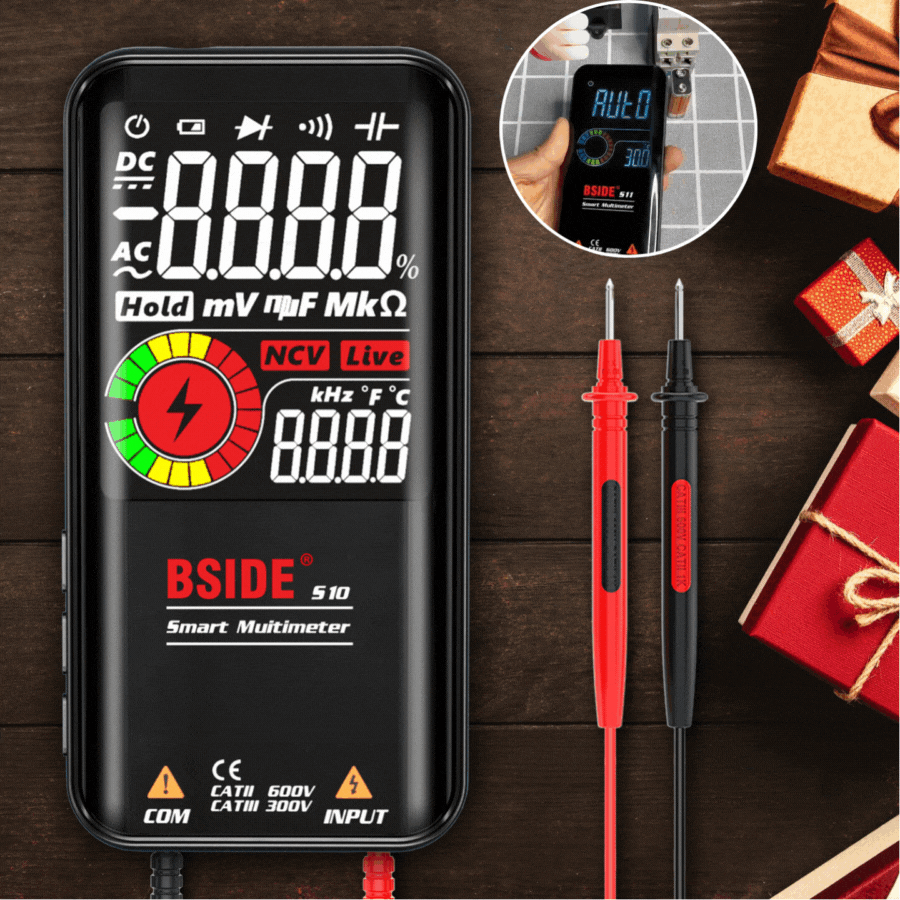 🔥【45% OFF】Ψηφιακή οθόνη HD. Ευφυές ψηφιακό πολύμετρο Αυτόματο πολύμετρο υψηλής ακρίβειας κατά της εξάντλησης
