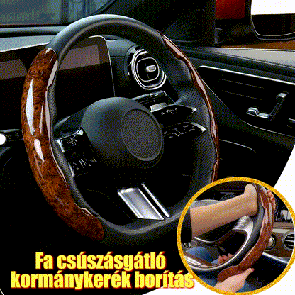 🚗[Αγοράστε ένα, πάρτε δύο δωρεάν] Αντιολισθητικό κάλυμμα τιμονιού αυτοκινήτου από ξύλο