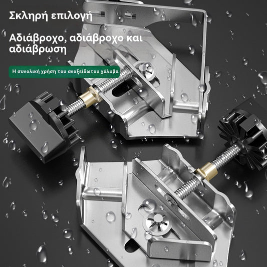 🛠️ Ανοξείδωτος γωνιακός σφιγκτήρας ξυλουργικής｜Τέλεια γωνία με ένα σφίξιμο 📐 Πολύ σταθερός 🔥