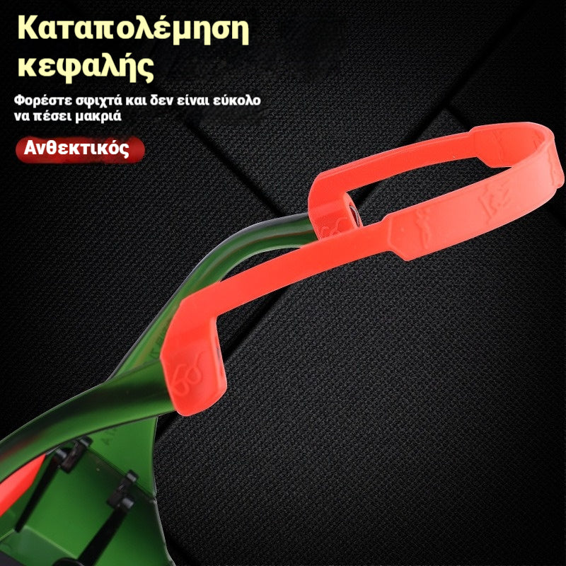 🔥【Γυαλιά μεγάλης προβολής + 10 προστατευτικοί φακοί】👓1 σετ 25 ευρώ💥🔥👓Αυτόματα γυαλιά συγκόλλησης με ρύθμιση έντασης, μάσκα συγκόλλησης✅