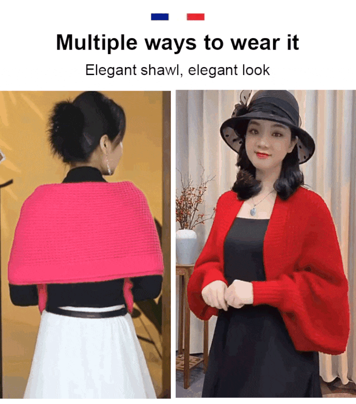 🔥Φθινόπωρο και χειμώνα νέο μαλακό πλεκτό ζεστό ζακέτα σάλι