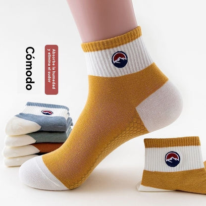 【10 ζευγάρια】🧦🌈Ανδρικές αθλητικές κάλτσες μεσαίας γάμπας, αναπνεύσιμες και απορροφητικές του ιδρώτα