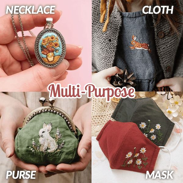 【17 PCS】🪡👌Σετ εργαλείων πλεξίματος και κεντήματος DIY