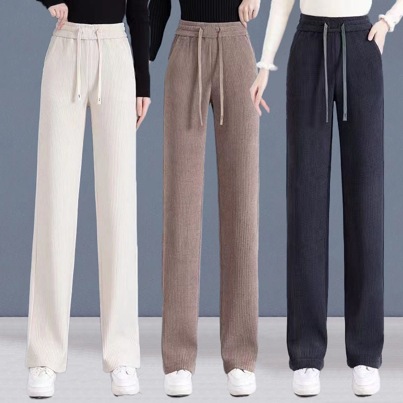 👖【40-110 KG】Νέα γυναικεία ελαστικά παντελόνια με φαρδιά μπατζάκια