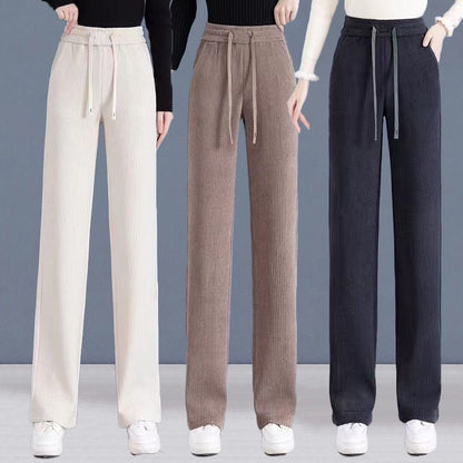 👖【40-110 KG】Νέα γυναικεία ελαστικά παντελόνια με φαρδιά μπατζάκια