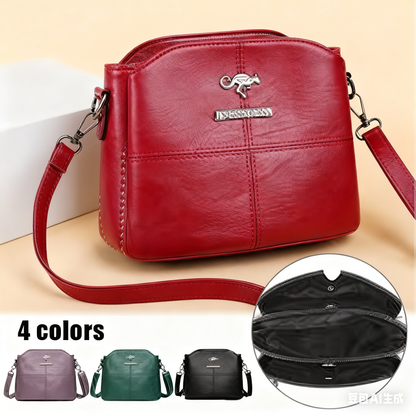 🔥👜👜 Νέα τσάντα ώμου από γνήσιο δέρμα, ρετρό χειροποίητη, μοντέρνα και ευέλικτη.