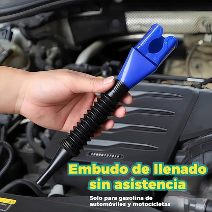 【5 τεμάχια】1 σετ €24】🚗Εργαλείο ανεφοδιασμού και έκχυσης καυσίμου αυτοκινήτου, χωνί χωρίς χέρια🔥