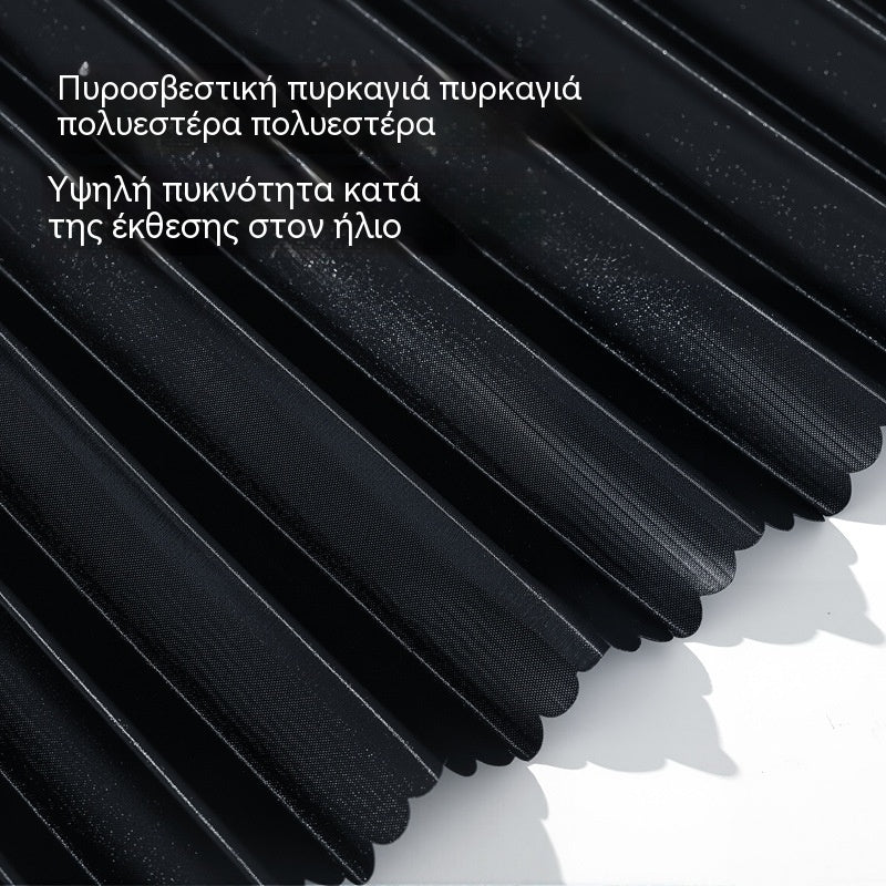 [Σετ τεσσάρων τεμαχίων] Σκίαστρο παραθύρου αυτοκινήτου με συρόμενη ράγα και θερμομονωτική στρώση
