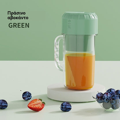 ✨🍎【400ml】Φορητός Αποχυμωτής - Πάρτε τον μαζί σας οπουδήποτε και απολαύστε φρέσκους, υγιεινούς χυμούς φρούτων και λαχανικών οποιαδήποτε στιγμή.