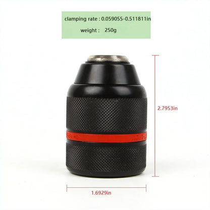 【30%OFF】【Αγοράστε μια, πάρτε μια δωρεάν】Ηλεκτρικό τσοκ τρυπανιού με αυτόματη τάνυση 1,5-13 mm