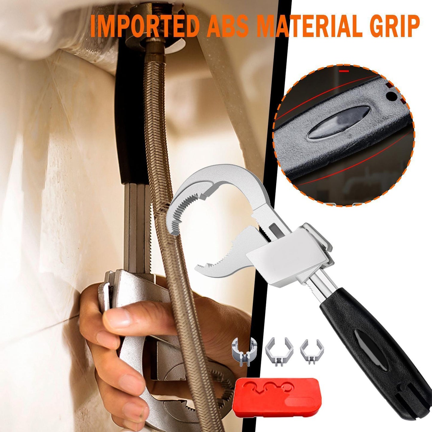 🔥【30% ΕΚΠΤΩΣΗ】🔧Πολυλειτουργικό κλειδί νεροχύτη μπάνιου, αντιολισθητικό εργαλείο αφαίρεσης