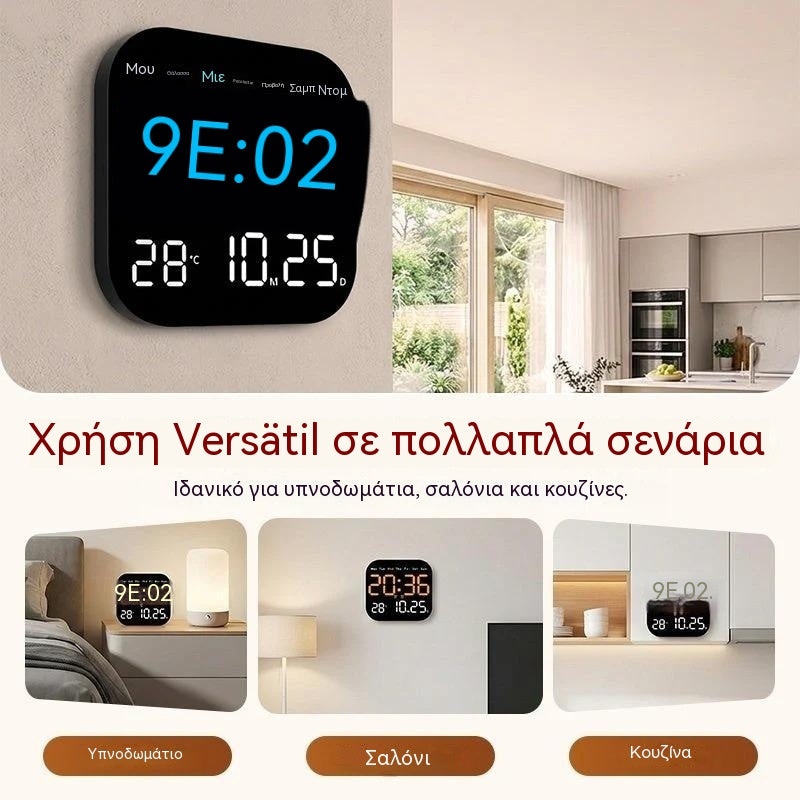 🕰️ Πωλήθηκαν πάνω από 50.000 μονάδες! 🛏️ Περιορισμένης διάρκειας έκπτωση 40%! Ψηφιακό ρολόι για το σπίτι και το γραφείο - απαλό ξύπνημα, πείτε αντίο στα ενοχλητικά ξυπνητήρια! Ρυθμιζόμενη φωτεινότητα, αθόρυβη λειτουργία τη νύχτα.