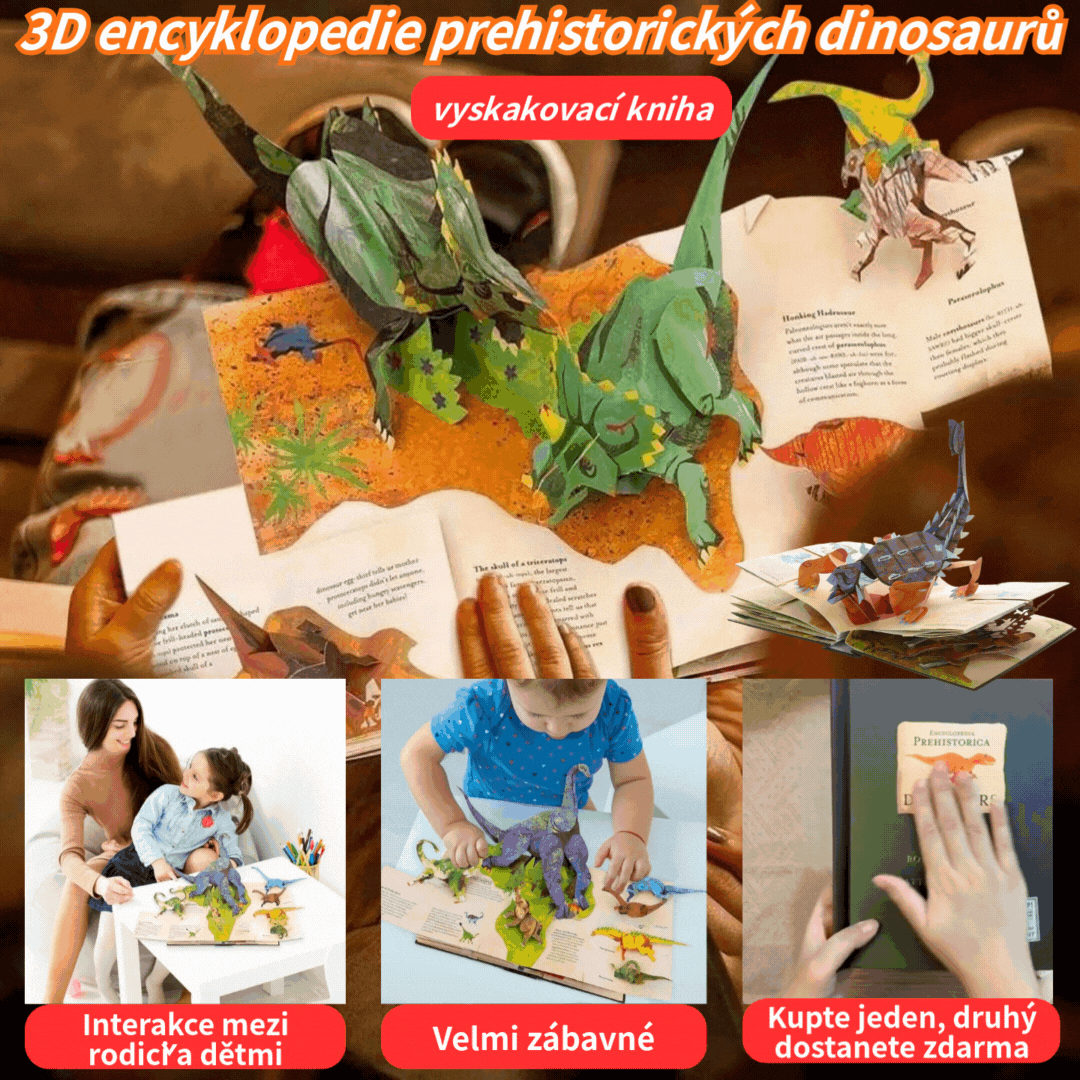 📕🦖🔥Τρισδιάστατη Προϊστορική Εγκυκλοπαίδεια Αναδυόμενο Βιβλίο Δεινοσαύρων Εγκυκλοπαίδεια Δεινοσαύρων