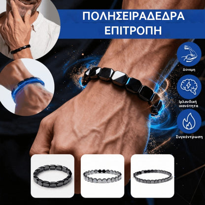 【Αγοράστε 1 και πάρτε 1 δωρεάν】2 τεμάχια 22 ευρώ🔥Ενεργειακό βραχιόλι με αιματίτη και μαύρο όνυχα｜Ανακτήστε τη δύναμή σας και την ανδρική σας αυτοπεποίθηση