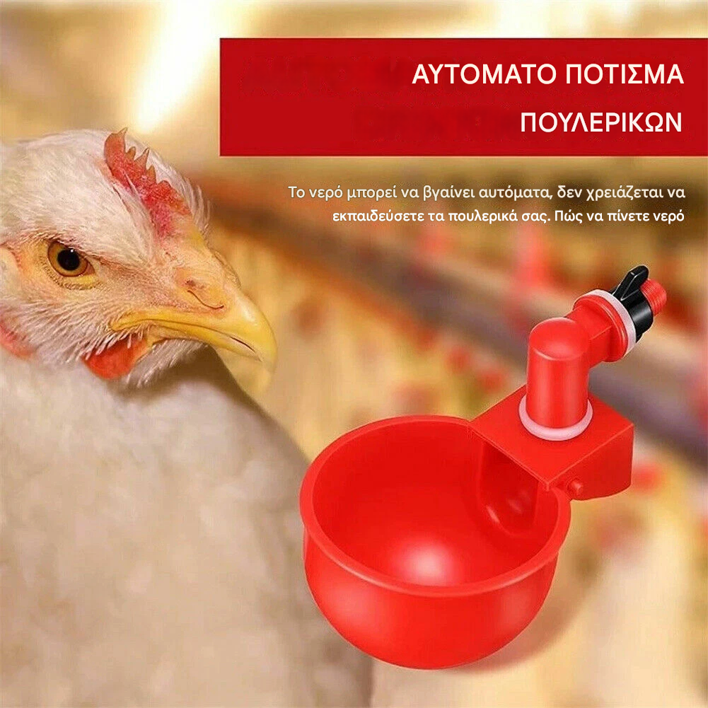 【30%OFF】🐔🔥【Αγοράστε 5 και πάρτε 5 δωρεάν】10 είδη👍Αυτόματο μπολ νερού για πουλερικά, δεν απαιτείται χειροκίνητη τροφοδοσία