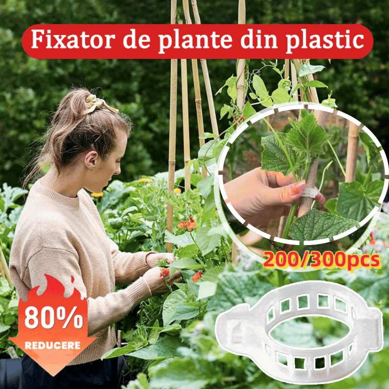 🍅🌺【200 τεμάχια】Πλαστικά στηρίγματα για φυτά, για διακόσμηση λαχανόκηπου σε θερμοκήπιο