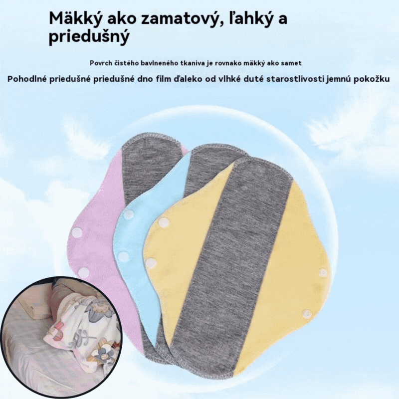 🔥🌈6 είδη μόνο με 24€ 【Αγοράστε 3 και πάρτε 3 δωρεάν】Πλένουσες αντιβακτηριακές σερβιέτες από βαμβάκι γραφενίου, αποτρέπουν τις πλευρικές διαρροές