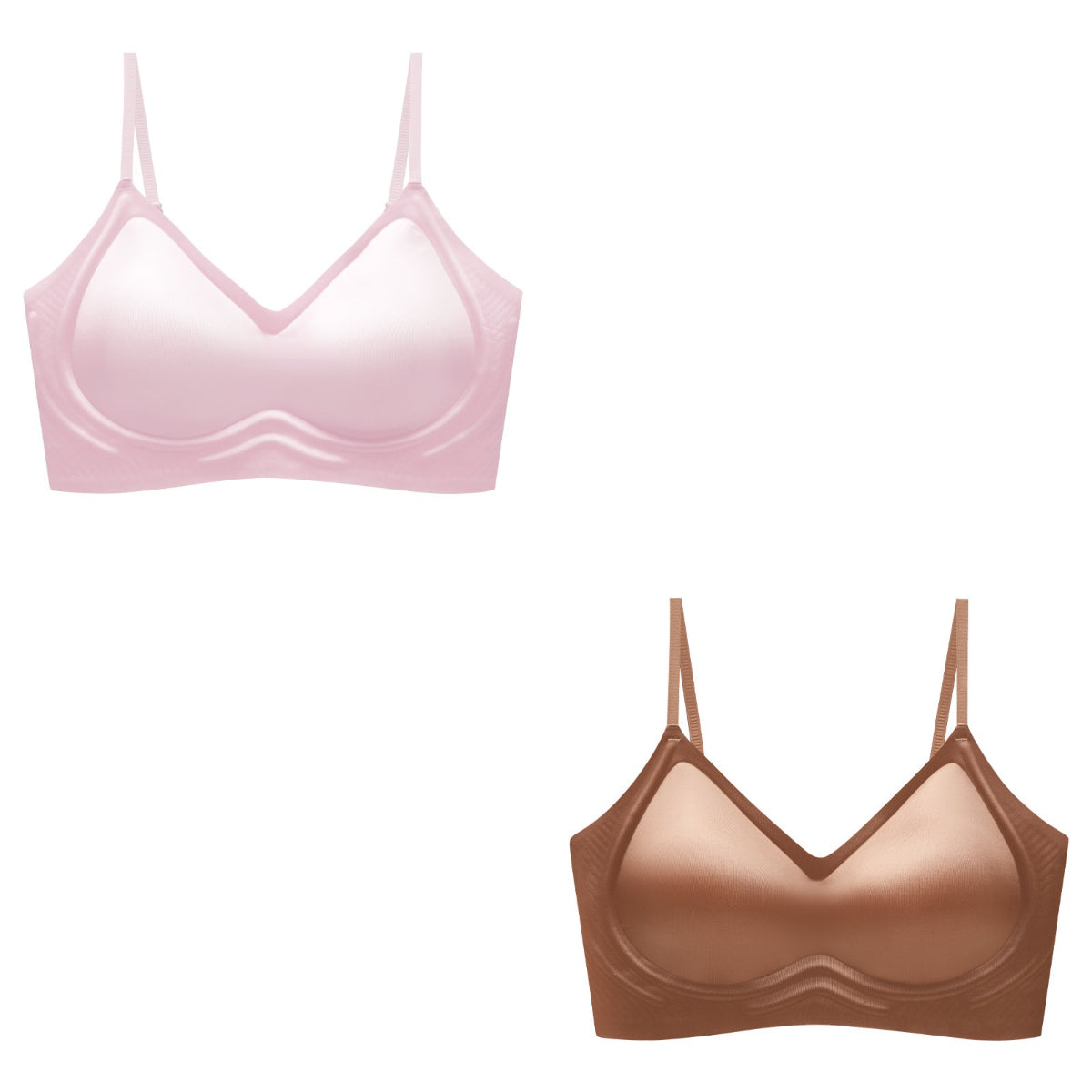 🥰2 είδη 26 ευρώ🔥【Δύο τεμάχια】【40-100 κιλά】Σουτιέν από μετάξι χωρίς ραφές με απαλή στήριξη και άνεση