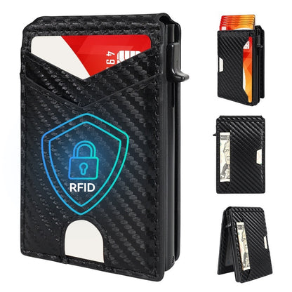 🔥✨🔒 Αναδυόμενο Έξυπνο Πορτοφόλι με RFID – Γρήγορη Πρόσβαση και Premium Στυλ