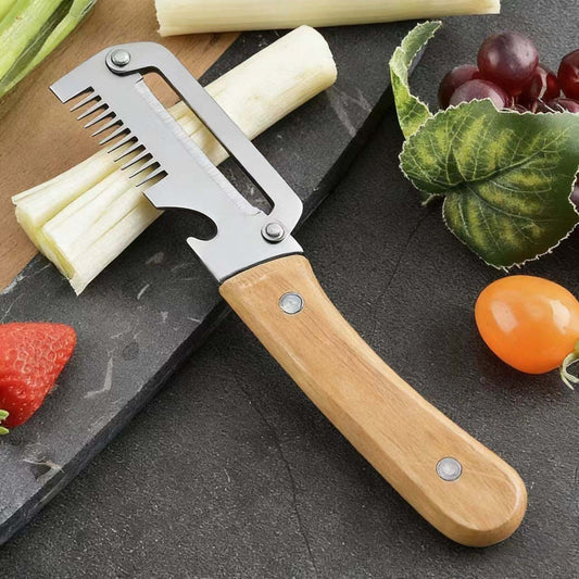 ✅【Αγοράστε 1, πάρτε 1 δωρεάν!】🧅🔪 Πολυλειτουργικός αποφλοιωτής κουζίνας 3 σε 1: Ξεφλουδίζει, κόβει σε φέτες και ανοίγει καπάκια μπουκαλιών! 🔥