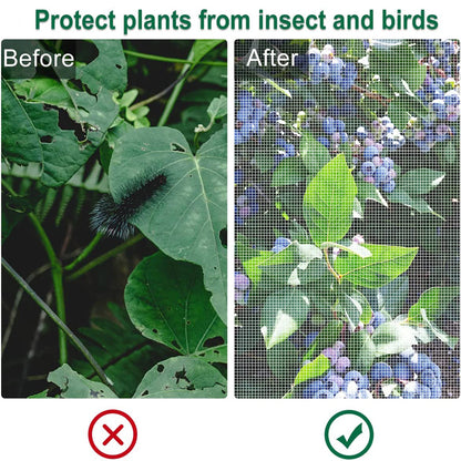 【50 piezas】Red de insectos para moscas de frutas, red de protección de árboles de paisaje para pájaros, bolsas de red de jardín para proteger flores, plantas, frutas, verduras
