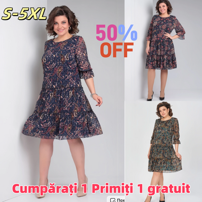【🥇 Best Seller】💥👗【S-5XL】 Νέο ανοιξιάτικο εμπριμέ φόρεμα 2026