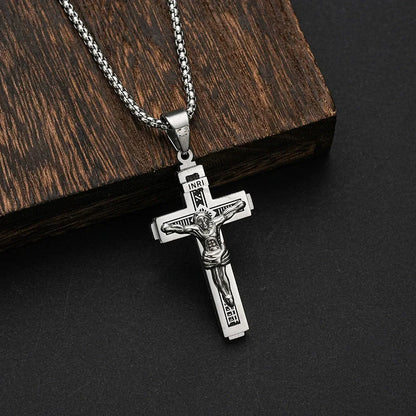 ✨【Αγοράστε ένα, πάρτε ένα δωρεάν】✝️Κολιέ με τον Σταυρό του Ιησού---✝️Αυτός ο σταυρός είναι σύμβολο του Ιησού Χριστού.
