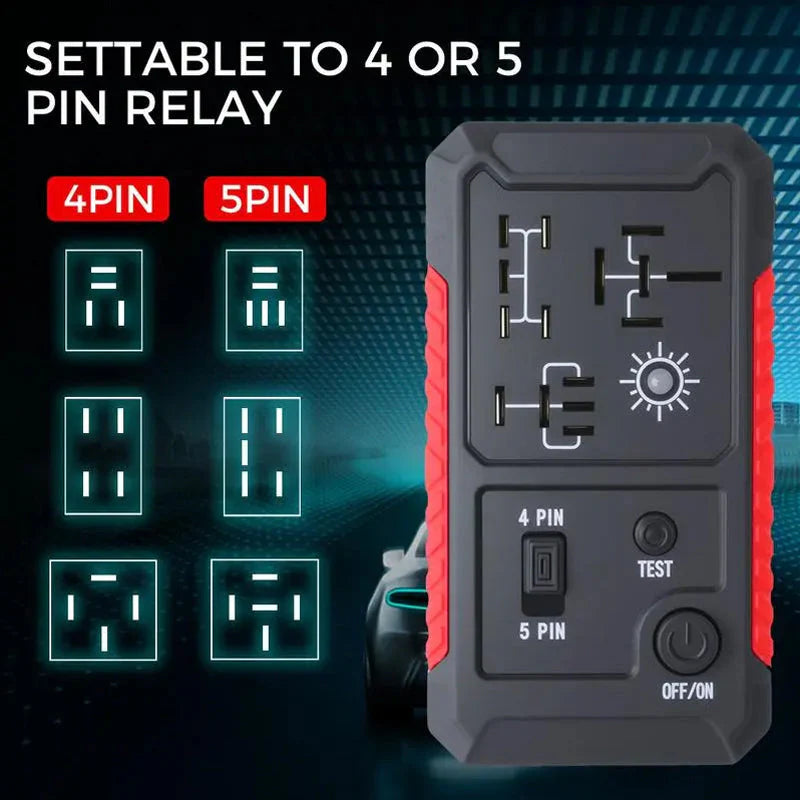Δοκιμαστής ρελέ αυτοκινήτου USB-C για ρελέ 4/5 ακίδων
