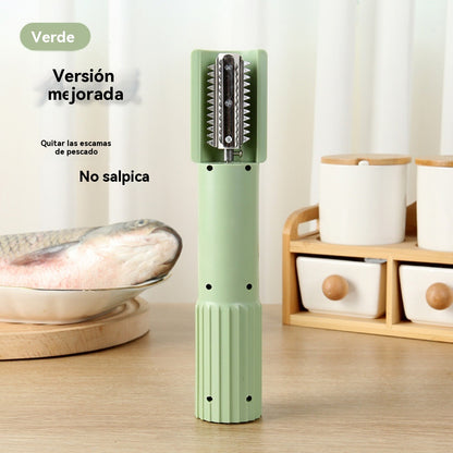 🐠Πλήρως αυτόματο, χειροκίνητο ηλεκτρικό ζυγαράκι ψαριών για οικιακή χρήση, με λεπίδα από ανοξείδωτο ατσάλι.